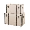 Maisons Du Monde Coffres Et Malles 2 Malles En Lin Beige