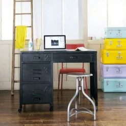 Maisons Du Monde Coffres Et Malles 2 Malles En Métal Jaunes -Coffres et malles Soldes 2 malles en metal jaunes 1000 7 30 122169 2