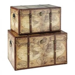 Maisons Du Monde Coffres Et Malles 2 Malles Imprimées