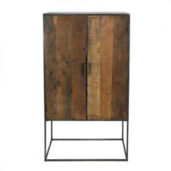 Mathi Design Commodes Et Cabinets Armoire Bois Et Métal H160