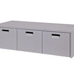 VtWonen Coffres Et Malles Banc Coffre De Rangement Bois De Pin Gris 120x50 Cm -Coffres et malles Soldes banc coffre de rangement bois de pin gris 120x50 cm 1