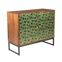 Dutchbone Commodes Et Cabinets Buffet 2 Portes En Bois Multicolore -Coffres et malles Soldes buffet 2 portes en bois multicolore 2