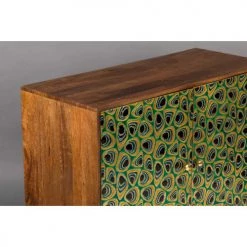 Dutchbone Commodes Et Cabinets Buffet 2 Portes En Bois Multicolore -Coffres et malles Soldes buffet 2 portes en bois multicolore 3