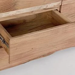 Mathi Design Commodes Et Cabinets Buffet En Bois D'acacia L160 -Coffres et malles Soldes buffet en bois d acacia l160 5