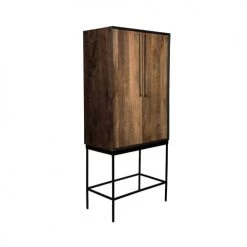 Dutchbone Commodes Et Cabinets Buffet Haut En Bois Foncé -Coffres et malles Soldes buffet haut en bois fonce 3