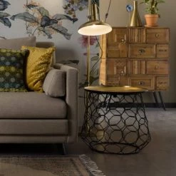 Dutchbone Commodes Et Cabinets Buffet Vintage Bois 2 Portes 8 Tiroirs -Coffres et malles Soldes buffet vintage bois 2 portes 8 tiroirs 3