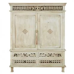 Maisons Du Monde Commodes Et Cabinets Cabinet 2 Portes 4 Tiroirs Vert Grisé