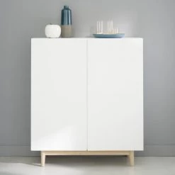 Maisons Du Monde Commodes Et Cabinets Cabinet 2 Portes Blanc -Coffres et malles Soldes cabinet 2 portes blanc 1000 12 3 174704 5