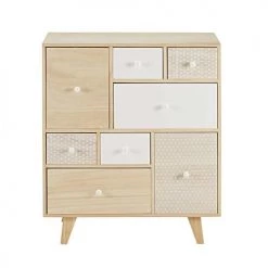 Maisons Du Monde Commodes Et Cabinets Cabinet 8 Tiroirs En Paulownia