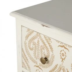 Maisons Du Monde Commodes Et Cabinets Cabinet De Rangement 1 Porte 5 Tiroirs Blanc Motifs Sérigraphiés Multicolores -Coffres et malles Soldes cabinet de rangement 1 porte 5 tiroirs blanc motifs serigraphies multicolores 1000 7 11 221534 3