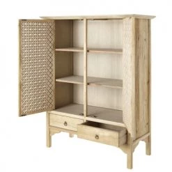 Coffres et malles Soldes -Coffres et malles Soldes cabinet de rangement 2 portes 3 tiroirs en pin recycle 1000 3 27 198631 2