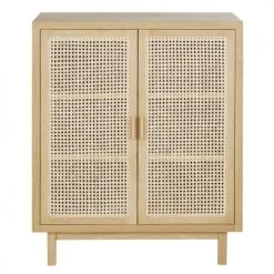 Maisons Du Monde Commodes Et Cabinets Cabinet De Rangement 2 Portes Cannage En Rotin