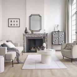 Maisons Du Monde Commodes Et Cabinets Cabinet De Rangement 2 Portes En Marqueterie D'os Noir Et écru -Coffres et malles Soldes cabinet de rangement 2 portes en marqueterie d os noir et ecru 1000 6 31 209582 4