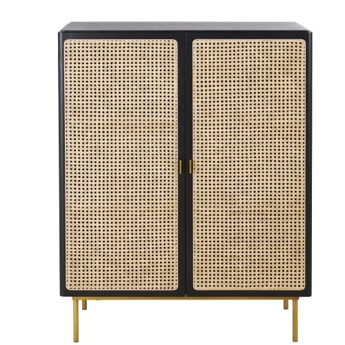 Maisons Du Monde Commodes Et Cabinets Cabinet De Rangement 2 Portes Noir Cannage En Rotin 3 Maisons Du Monde Commodes Et Cabinets Cabinet De Rangement 2 Portes Noir Cannage En Rotin
