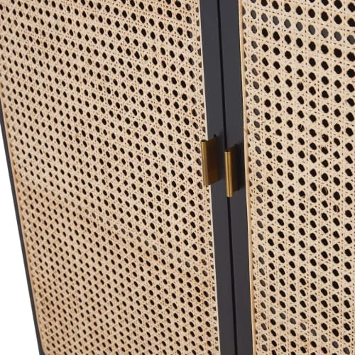 Maisons Du Monde Commodes Et Cabinets Cabinet De Rangement 2 Portes Noir Cannage En Rotin 5 Maisons Du Monde Commodes Et Cabinets Cabinet De Rangement 2 Portes Noir Cannage En Rotin – Image 3