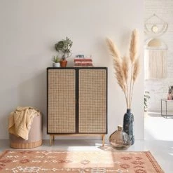 Maisons Du Monde Commodes Et Cabinets Cabinet De Rangement 2 Portes Noir Cannage En Rotin 9 Maisons Du Monde Commodes Et Cabinets Cabinet De Rangement 2 Portes Noir Cannage En Rotin -Coffres et malles Soldes cabinet de rangement 2 portes noir cannage en rotin 1000 0 40 217668 4