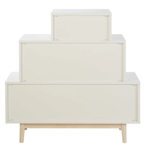 Maisons Du Monde Commodes Et Cabinets Cabinet De Rangement 4 Tiroirs Blanc, Rose Et Gris 6 Maisons Du Monde Commodes Et Cabinets Cabinet De Rangement 4 Tiroirs Blanc, Rose Et Gris – Image 4
