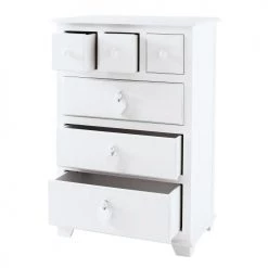 Maisons Du Monde Commodes Et Cabinets Cabinet De Rangement 6 Tiroirs Blanc -Coffres et malles Soldes cabinet de rangement 6 tiroirs blanc 1000 14 6 116651 13