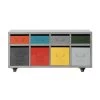 Maisons Du Monde Commodes Et Cabinets Cabinet De Rangement 8 Tiroirs à Roulettes En Métal Multicolore -Coffres et malles Soldes cabinet de rangement 8 tiroirs a roulettes en metal multicolore 1000 11 4 150597 1