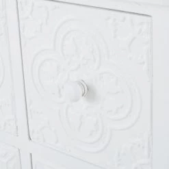 Maisons Du Monde Commodes Et Cabinets Cabinet De Rangement 9 Tiroirs Blanc Motifs Arabesques -Coffres et malles Soldes cabinet de rangement 9 tiroirs blanc motifs arabesques 1000 8 37 199010 7