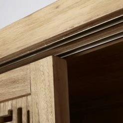 Maisons Du Monde Commodes Et Cabinets Cabinet De Rangement Ajouré 2 Portes En Teck -Coffres et malles Soldes cabinet de rangement ajoure 2 portes en teck 1000 1 6 187171 6