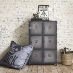 Maisons Du Monde Commodes Et Cabinets Cabinet De Rangement Indus 6 Casiers En Métal 12 Maisons Du Monde Commodes Et Cabinets Cabinet De Rangement Indus 6 Casiers En Métal -Coffres et malles Soldes cabinet de rangement indus 6 casiers en metal 1000 13 38 143374 14