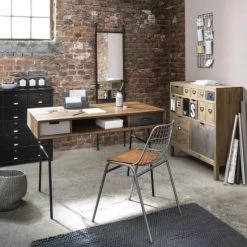 Maisons Du Monde Commodes Et Cabinets Cabinet De Rangement Indus En Métal Noir L 88 Cm -Coffres et malles Soldes cabinet de rangement indus en metal noir l 88 cm 1000 6 5 110336 13