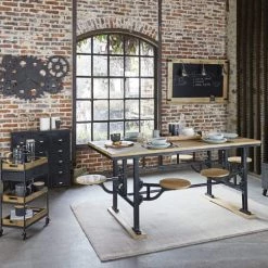 Maisons Du Monde Commodes Et Cabinets Cabinet De Rangement Indus En Métal Noir L 88 Cm -Coffres et malles Soldes cabinet de rangement indus en metal noir l 88 cm 1000 6 5 110336 14