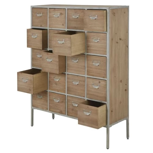 Maisons Du Monde Commodes Et Cabinets Cabinet De Rangement Industriel 20 Tiroirs 4 Maisons Du Monde Commodes Et Cabinets Cabinet De Rangement Industriel 20 Tiroirs – Image 2