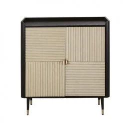Maisons Du Monde Commodes Et Cabinets Cabinet De Rangement Vintage 2 Portes Structure Noire