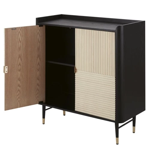 Maisons Du Monde Commodes Et Cabinets Cabinet De Rangement Vintage 2 Portes Structure Noire 3 Maisons Du Monde Commodes Et Cabinets Cabinet De Rangement Vintage 2 Portes Structure Noire – Image 2