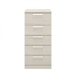 Calicosy Commodes Et Cabinets Chiffonnier 5 Tiroirs H105cm - Beige 12 Calicosy Commodes Et Cabinets Chiffonnier 5 Tiroirs H105cm - Beige -Coffres et malles Soldes chiffonnier 5 tiroirs h105cm beige 4