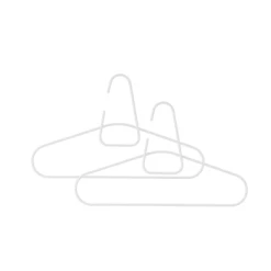 Zone Denmark Aménagements De Placard Et De Dressing Cintre En Fer Gris Clair - Lot De 2 -Coffres et malles Soldes cintre en fer blanc lot de 2 1