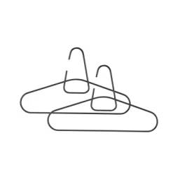 Zone Denmark Aménagements De Placard Et De Dressing Cintre En Fer Noir - Lot De 2 -Coffres et malles Soldes cintre en fer noir lot de 2 3