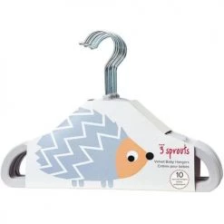 3 Sprouts Aménagements De Placard Et De Dressing Cintres Velours Gris Clair (10 Pièces)