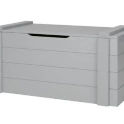 Woood Coffres Et Malles Coffre A Jouet Bois De Pin, Boîte De Rangement Gris -Coffres et malles Soldes coffre a jouet bois de pin boite de rangement gris 3