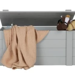 Woood Coffres Et Malles Coffre A Jouet Bois De Pin, Boîte De Rangement Gris -Coffres et malles Soldes coffre a jouet bois de pin boite de rangement gris 4