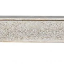 GINER Y COLOMER Coffres Et Malles Coffre En Bois De Manguier Blanc Vieilli