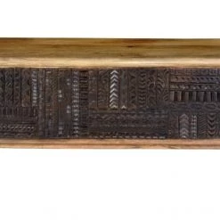 GINER Y COLOMER Coffres Et Malles Coffre En Bois De Manguier Et Détails Sombres