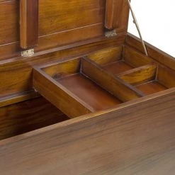 MOYCOR Coffres Et Malles Coffre En Bois Marron -Coffres et malles Soldes coffre en bois marron 2