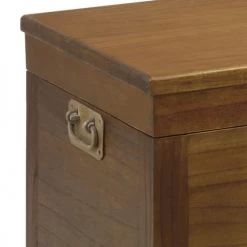 MOYCOR Coffres Et Malles Coffre En Bois Marron -Coffres et malles Soldes coffre en bois marron 9