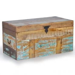 GINER Y COLOMER Coffres Et Malles Coffre En Bois Recyclé -Coffres et malles Soldes coffre en bois recycle 3