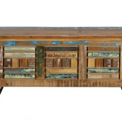 GINER Y COLOMER Coffres Et Malles Coffre En Bois Recyclé Multicolore