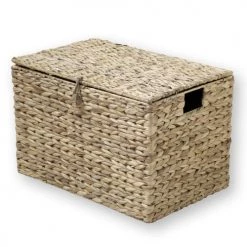 Casâme Coffres Et Malles Coffre En Jacinthe D'Eau Avec Couvercle - Marron