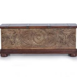 GINER Y COLOMER Coffres Et Malles Coffre En Manguier Bicolore Marron