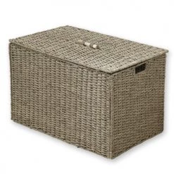 Casâme Coffres Et Malles Coffre Pliable En Jonc De Mer Avec Couvercle - Marron