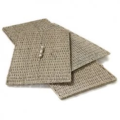 Casâme Coffres Et Malles Coffre Pliable En Jonc De Mer Avec Couvercle - Marron -Coffres et malles Soldes coffre pliable en jonc de mer avec couvercle marron 3