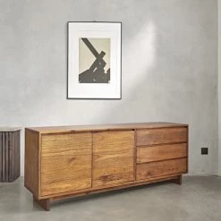 Bois Dessus Bois Dessous Commodes Et Cabinets Commode 1 Placard Et 3 Tiroirs Finition Noyer -Coffres et malles Soldes commode 1 placard et 3 tiroirs finition noyer 2