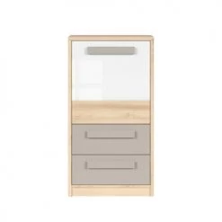 Brw Commodes Et Cabinets Commode 1 Porte 2 Tiroir Naturel Gris Et Blanc 7 Brw Commodes Et Cabinets Commode 1 Porte 2 Tiroir Naturel Gris Et Blanc -Coffres et malles Soldes commode 1 porte 2 tiroir naturel gris et blanc 2