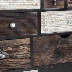 Kare Design Commodes Et Cabinets Commode 14 Tiroirs En Manguier Massif -Coffres et malles Soldes commode 14 tiroirs en manguier massif 2